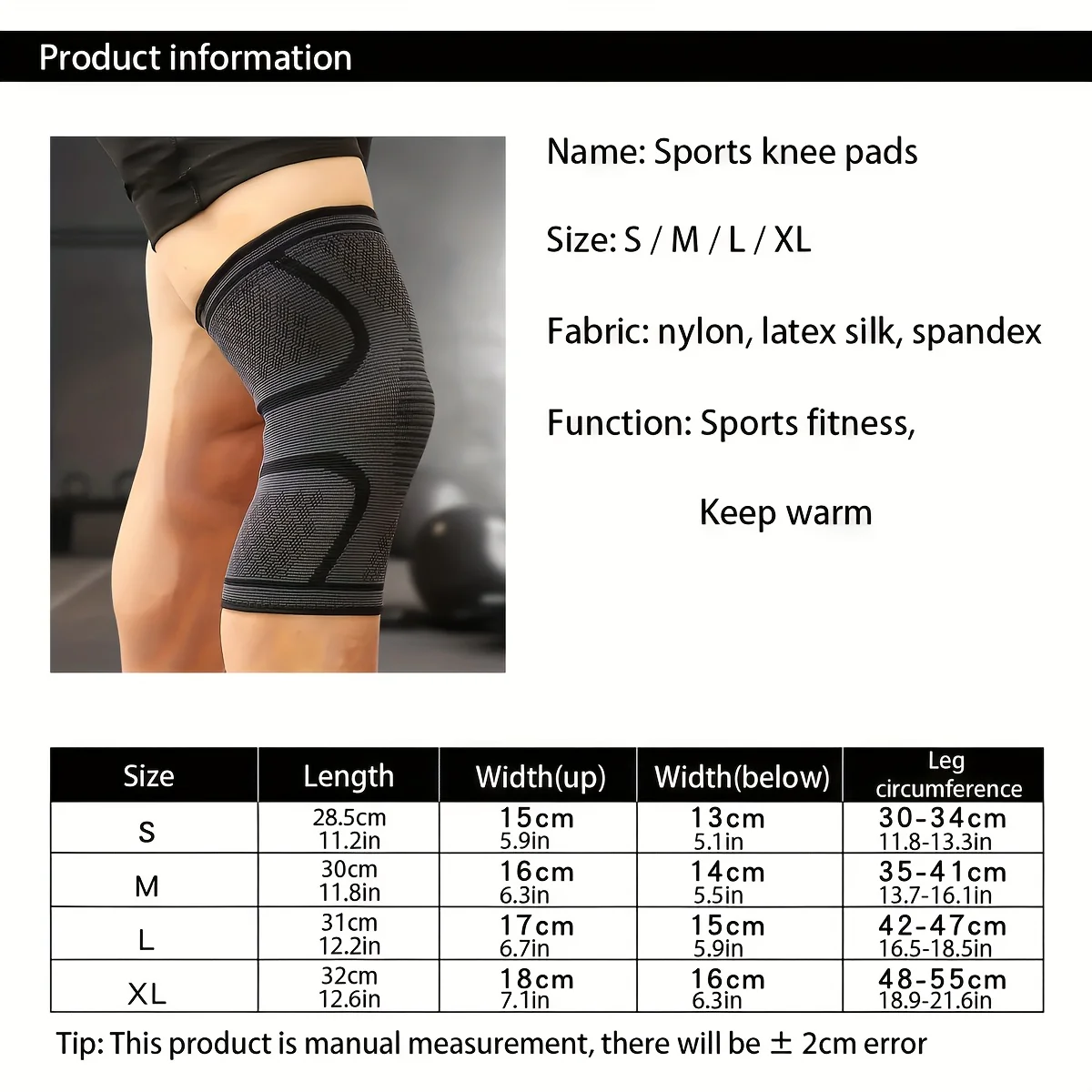 RUNNR Knee Compression Sleeves (Pair) - Image 11