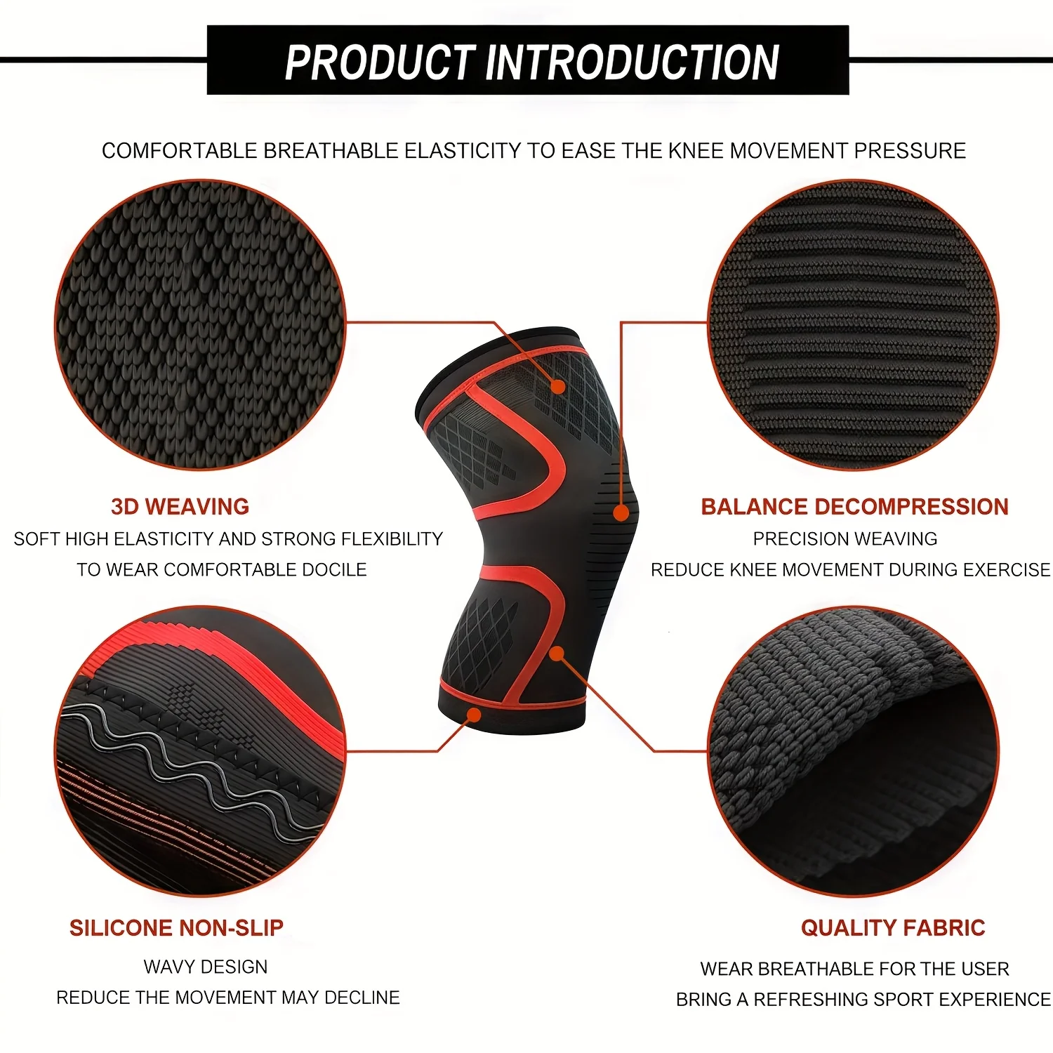RUNNR Knee Compression Sleeves (Pair) - Image 12