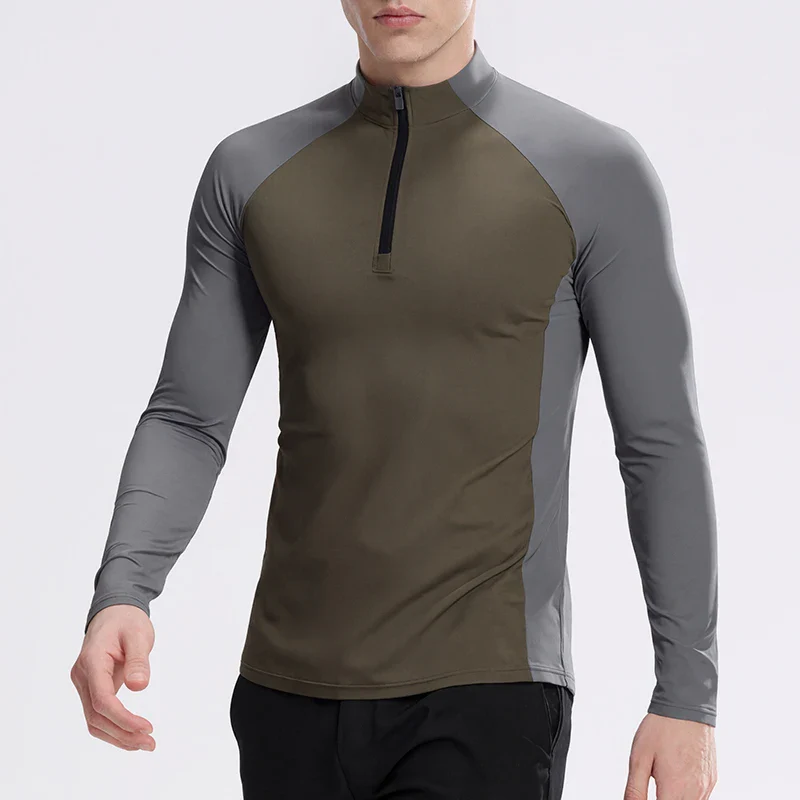 RUNNR ThermalCore™ Long Sleeve — Fleece-Lined · Winter Running Layer · ½-Zip Performance Fit - Image 6